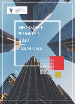 Informe de Progreso | 1 - INFORME DE PROGRESO 2020 LUXEAPERS S.L.U.