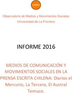 INFORME 2016 MEDIOS DE COMUNICACIÓN Y MOVIMIENTOS SOCIALES EN LA - PRENSA ESCRITA CHILENA: Diarios el Mercurio, La Tercera, El Austral Temuco ...