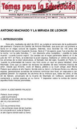 ANTONIO MACHADO Y LA MIRADA DE LEONOR