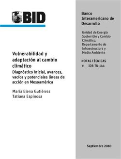 Vulnerabilidad y adaptación al cambio climático