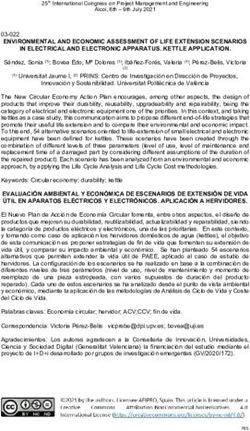 ENVIRONMENTAL AND ECONOMIC ASSESSMENT OF LIFE EXTENSION SCENARIOS IN ELECTRICAL AND ELECTRONIC APPARATUS. KETTLE APPLICATION - PREPARACIÓN ...