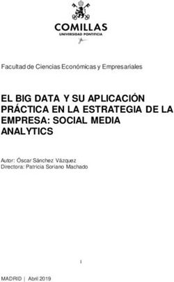 EL BIG DATA Y SU APLICACIÓN PRÁCTICA EN LA ESTRATEGIA DE LA EMPRESA: SOCIAL MEDIA ANALYTICS - Facultad de Ciencias Económicas y Empresariales