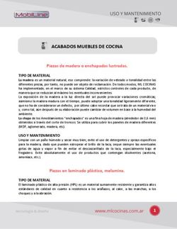 ACABADOS MUEBLES DE COCINA - Piezas de madera o enchapadas lustradas.