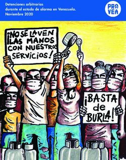 Detenciones arbitrarias durante el estado de alarma en Venezuela. Noviembre 2020