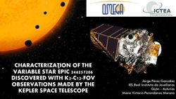CHARACTERIZATION OF THE VARIABLE STAR EPIC 246257206 DISCOVERED WITH K2-C12-FOV OBSERVATIONS MADE BY THE KEPLER SPACE TELESCOPE - Jorge P&eacute;rez ...