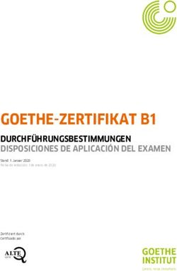 GOETHE-ZERTIFIKAT B1 DURCHFÜHRUNGSBESTIMMUNGEN DISPOSICIONES DE APLICACIÓN DEL EXAMEN