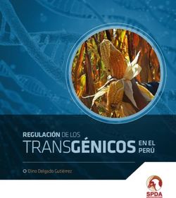 TRANSG&Eacute;NICOS REGULACI&Oacute;N DE LOS - EN EL PER&Uacute; - Ministerio del Ambiente