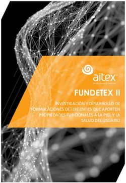 FUNDETEX II INVESTIGACIÓN Y DESARROLLO DE FORMULACIONES DETERGENTES QUE APORTEN PROPIEDADES FUNCIONALES A LA PIEL Y LA SALUD DEL USUARIO - Aitex