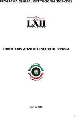 PROGRAMA GENERAL INSTITUCIONAL 2019-2021 - PODER LEGISLATIVO DEL ESTADO DE SONORA - Enero de 2019.