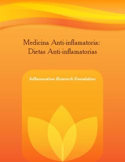 Medicina Anti-inflamatoria: Dietas Anti-inflamatorias - Inflammation Research Foundation