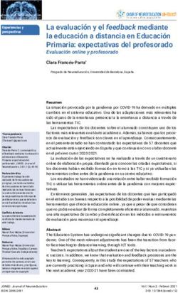 La evaluaci&oacute;n y el feedback mediante la educaci&oacute;n a distancia en Educaci&oacute;n Primaria: expectativas del profesorado - Revistes Cient&iacute;fiques ...
