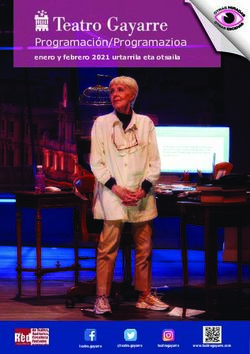 Programación/Programazioa - enero y febrero 2021 urtarrila eta otsaila - Teatro Gayarre