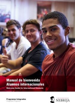 Manual de bienvenida Alumnos internacionales - Welcome Guide for International Students Programas Integrados Integrated Programs - Universidad ...