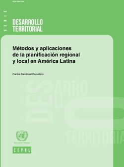 DESARROLLO TERRITORIAL - Métodos y aplicaciones de la planificación regional y local en América Latina