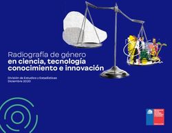 En ciencia, tecnología conocimiento e innovación - Radiografía de género División de Estudios y Estadísticas Diciembre 2020