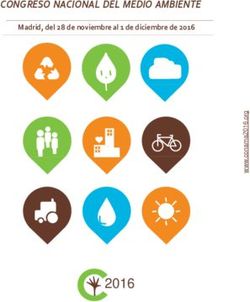 2016 CONGRESO NACIONAL DEL MEDIO AMBIENTE Madrid, del 28 de noviembre al 1 de diciembre de 2016 - Conama 2016