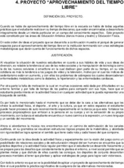 PROYECTO "APROVECHAMIENTO DEL TIEMPO LIBRE" - Colegio El ...