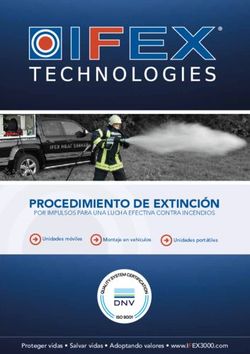 PROCEDIMIENTO DE EXTINCIÓN - Proteger vidas Salvar vidas Adoptando valores www.IFEX3000.com - IFEX Technologies