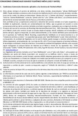 CONDICIONES COMERCIALES SERVICIO TELEFÓNICO MÓVIL (VOZ Y DATOS) - Movistar