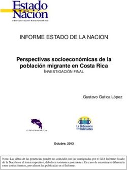 INFORME ESTADO DE LA NACION - Perspectivas socioeconómicas de la población migrante en Costa Rica