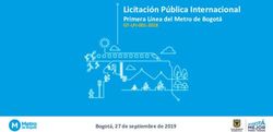 Licitaci&oacute;n P&uacute;blica Internacional - Primera L&iacute;nea del Metro de Bogot&aacute; GT-LPI-001-2018