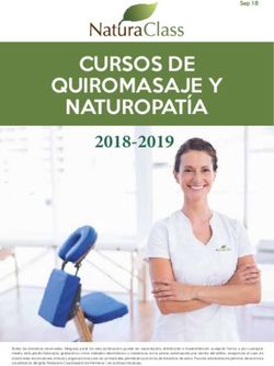 CURSOS DE QUIROMASAJE Y NATUROPAT&Iacute;A 2018-2019