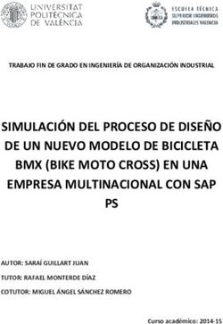 SIMULACIÓN DEL PROCESO DE DISEÑO DE UN NUEVO MODELO DE BICICLETA BMX (BIKE MOTO CROSS) EN UNA EMPRESA MULTINACIONAL CON SAP PS