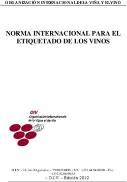 NORMA INTERNACIONAL PARA EL ETIQUETADO DE LOS VINOS - ORGANIZACIÓN INTERNACIONAL DE LA VIÑA Y EL VINO