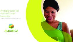 Protagonistas del desarrollo y el bienestar - Programa sustantivo de equidad de género - ALEATICA