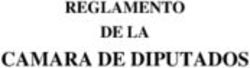 CAMARA DE DIPUTADOS REGLAMENTO DE LA