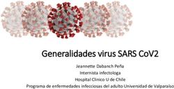 GENERALIDADES VIRUS SARS COV2 - JEANNETTE DABANCH PE&Ntilde;A INTERNISTA INFECTOLOGA HOSPITAL CLINICO U DE CHILE PROGRAMA DE ENFERMEDADES INFECCIOSAS DEL ...
