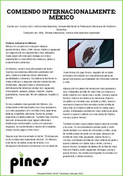 COMIENDO INTERNACIONALMENTE: MÉXICO