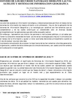 ESTUDIO DE LOS RECURSOS NATURALES MEDIANTE LAS VIA SATELITE Y SISTEMAS DE INFORMACION GEOGRAFICA