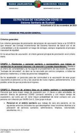 ESTRATEGIA DE VACUNACIÓN COVID-19 - Sistema Sanitario de Euskadi