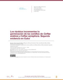 Los rizobios incrementan la germinaci&oacute;n de las semillas de Coffea arabica y Coffea canephora. Segunda evidencia en Cuba 1 - Redalyc
