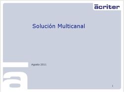 Solución Multicanal Agosto 2011