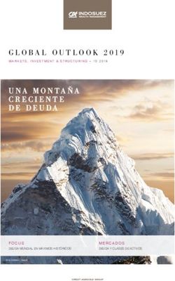 GLOBAL OUTLOOK 2019 UNA MONTAÑA