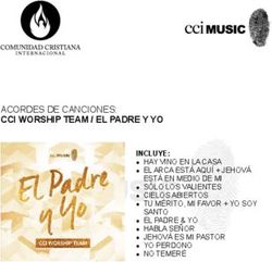 ACORDES DE CANCIONES: CCI WORSHIP TEAM / EL PADRE Y YO