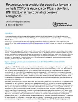 Recomendaciones provisionales para utilizar la vacuna contra la COVID-19 elaborada por Pfizer y BioNTech, BNT162b2, en el marco de la lista de uso ...