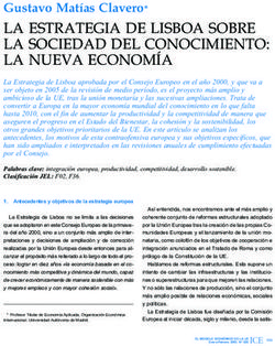 LA ESTRATEGIA DE LISBOA SOBRE LA SOCIEDAD DEL CONOCIMIENTO: LA NUEVA ECONOM&Iacute;A