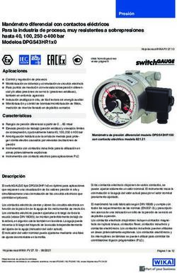 Manómetro diferencial con contactos eléctricos Para la industria de proceso, muy resistentes a sobrepresiones hasta 40, 100, 250 o 400 bar Modelos ...