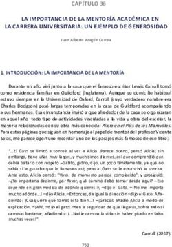 LA IMPORTANCIA DE LA MENTOR&Iacute;A ACAD&Eacute;MICA EN LA CARRERA UNIVERSITARIA: UN EJEMPLO DE GENEROSIDAD