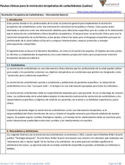 Pautas clínicas para la restricción terapéutica de carbohidratos (Latino)
