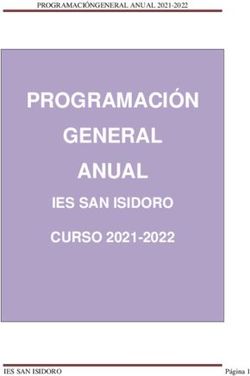 PROGRAMACIÓN GENERAL ANUAL - IES SAN ISIDORO CURSO 2021-2022 - PROGRAMACIÓNGENERAL ANUAL 2021-2022 - Murcia