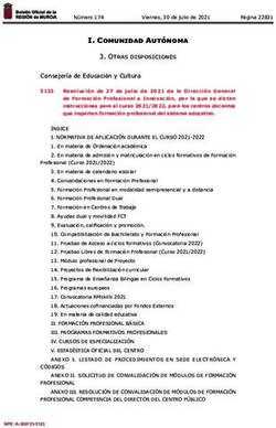 I. Comunidad Autónoma - Otras disposiciones