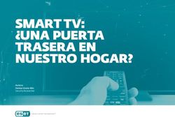 SMART TV: UNA PUERTA TRASERA EN NUESTRO HOGAR? - AUTORA: DENISE GIUSTO BILIC SECURITY RESEARCHER - WELIVESECURITY