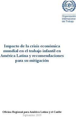 Impacto de la crisis económica mundial en el trabajo infantil en América Latina y recomendaciones para su mitigación - Septiembre 2009
