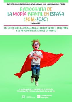 (2016-2020) RADIOGRAF&Iacute;A DE LA MIOP&Iacute;A INFANTIL EN ESPA&Ntilde;A - Alain ...