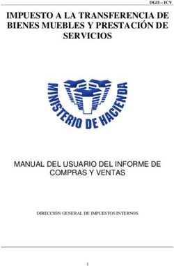 IMPUESTO A LA TRANSFERENCIA DE BIENES MUEBLES Y PRESTACIÓN DE SERVICIOS - MANUAL DEL USUARIO DEL INFORME DE COMPRAS Y VENTAS