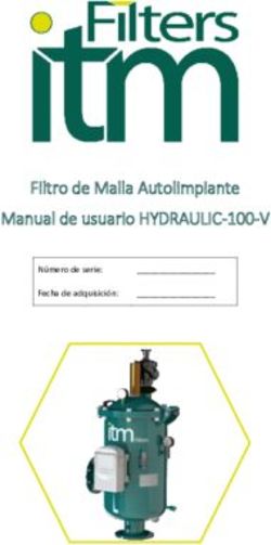 Filtro de Malla Autolimpiante Manual de usuario HYDRAULIC-100-V